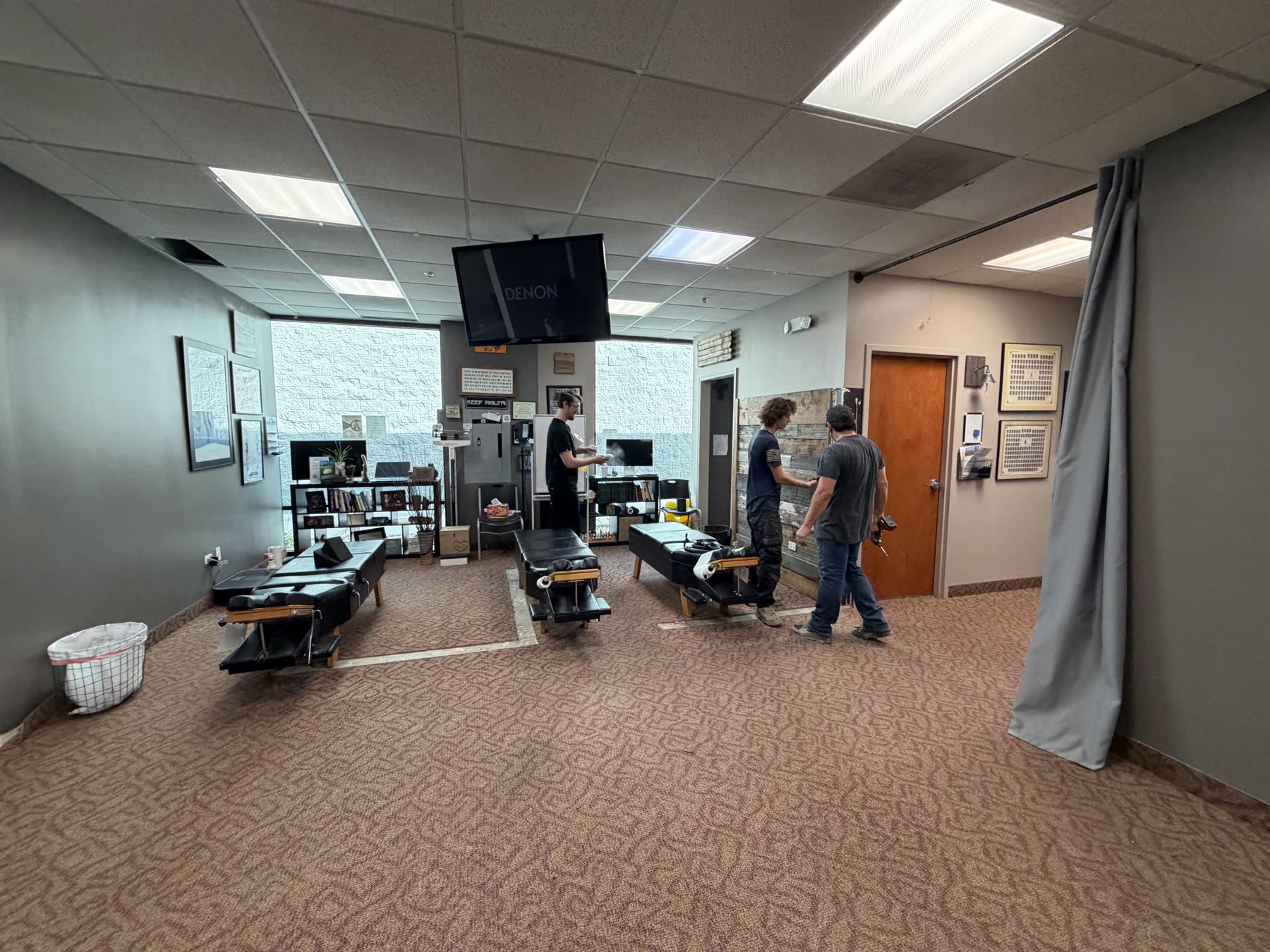 Workrooms during renovation