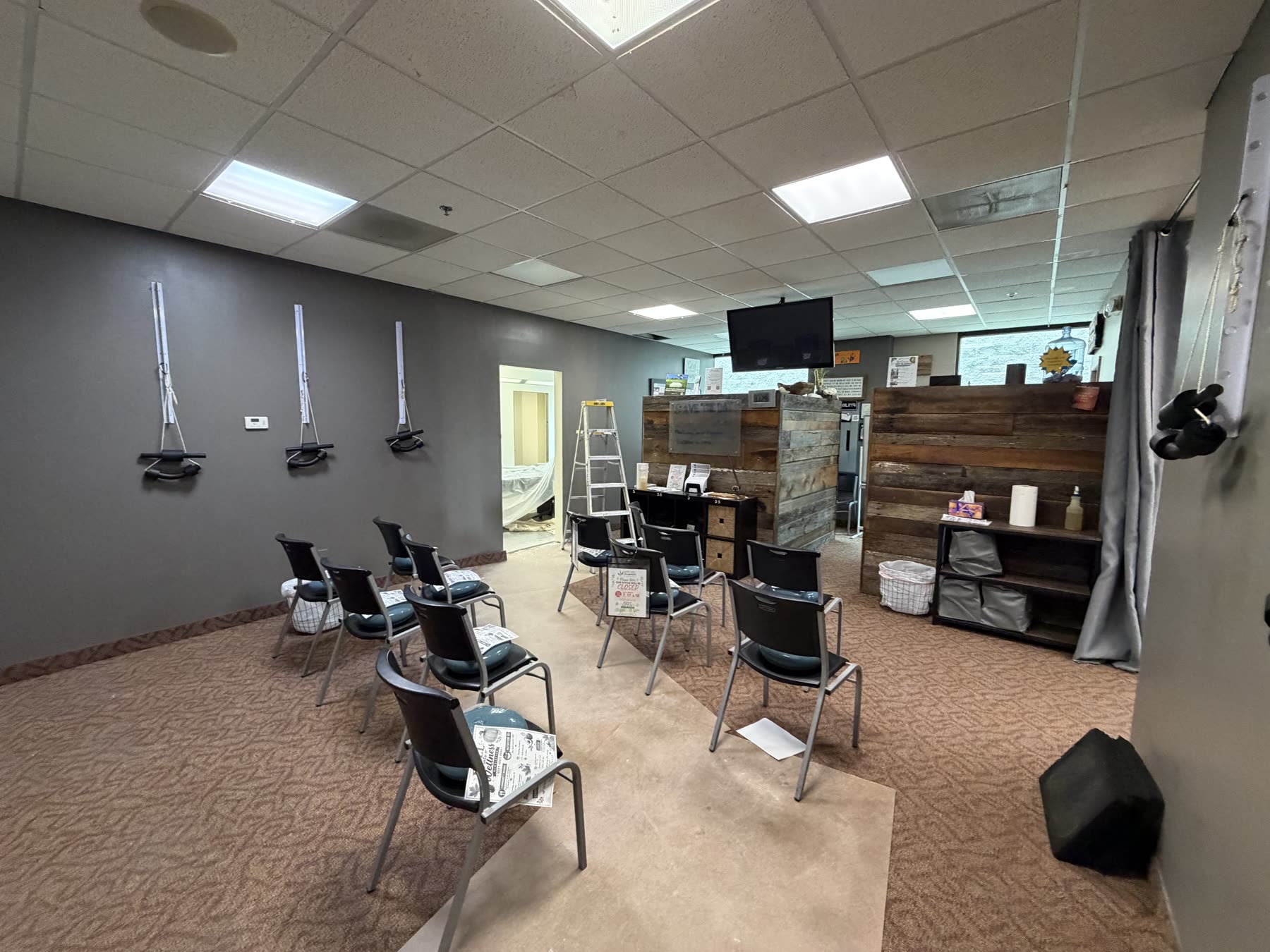 Classroom during renovation