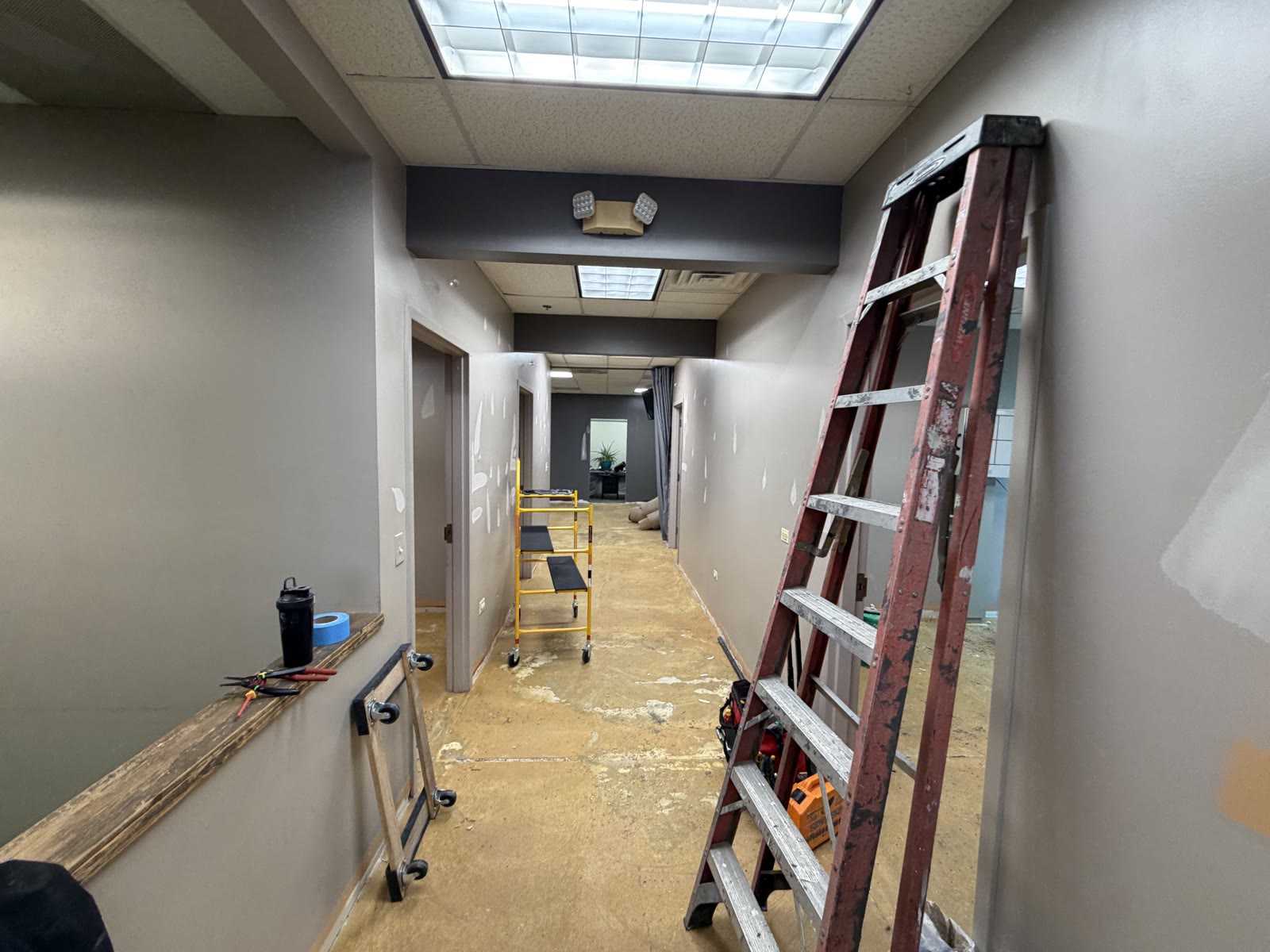 Hallway patch during renovation